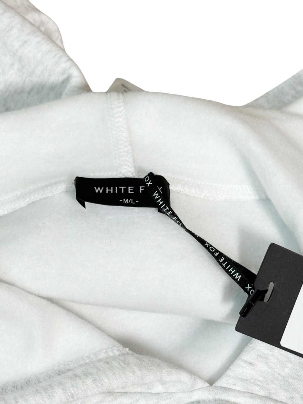 White Fox 11th Street Oversized Hoodie in Ash Grey - Picture 9 of 9